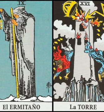 El Ermitaño y La Torre | Combinaciones con el Tarot Marsella y Rider