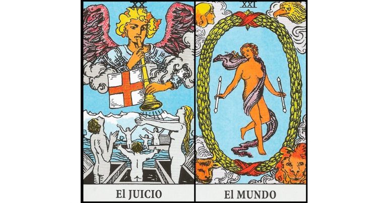 El Juicio y El Mundo | Combinaciones con el Tarot Marsella y Rider
