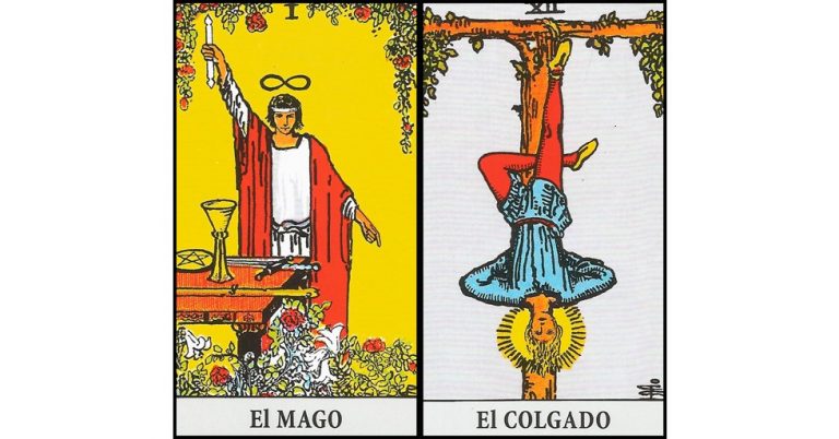 El Mago y El Colgado | Combinaciones con el Tarot Marsella y Rider