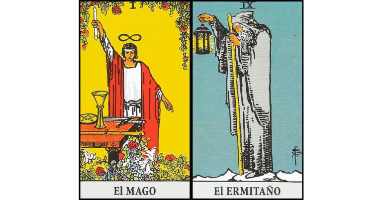 El Mago y El Ermitaño | Combinaciones con el Tarot Marsella y Rider