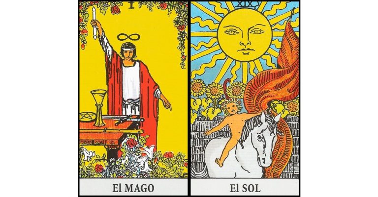 El Mago y El Sol | Combinaciones con el Tarot Marsella y Rider