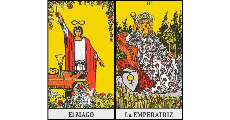 El Mago y La Emperatriz | Combinaciones con el Tarot Marsella y Rider