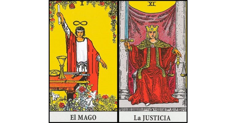 El Mago y La Justicia | Combinaciones con el Tarot Marsella y Rider