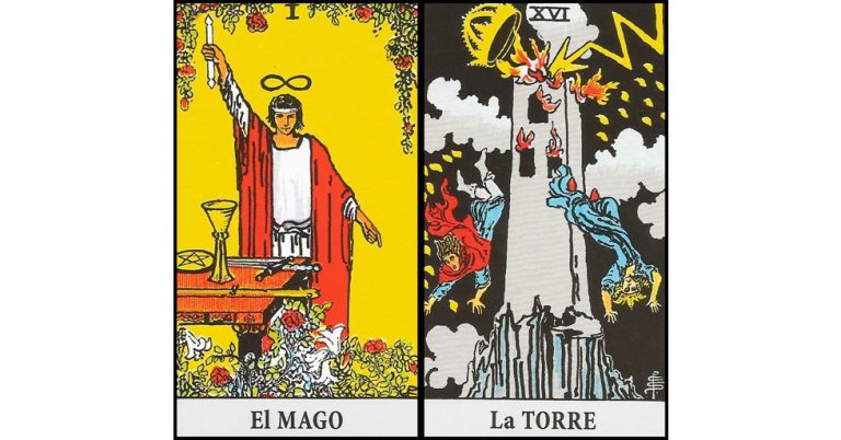 El Mago y La Torre | Combinaciones con el Tarot Marsella y Rider