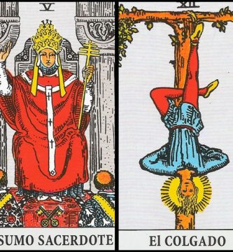 El Papa y El Colgado | Combinaciones con el Tarot Marsella y Rider