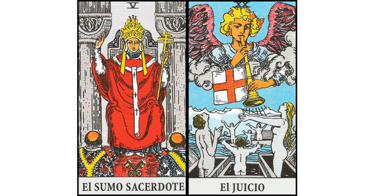 El Papa y El Juicio | Combinaciones con el Tarot Marsella y Rider