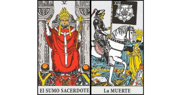El Papa y La Muerte | Combinaciones con el Tarot Marsella y Rider