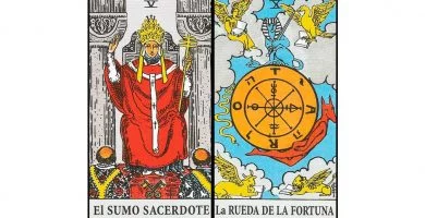 El Papa y La Rueda de la Fortuna | Combinaciones con el Tarot Marsella y Rider