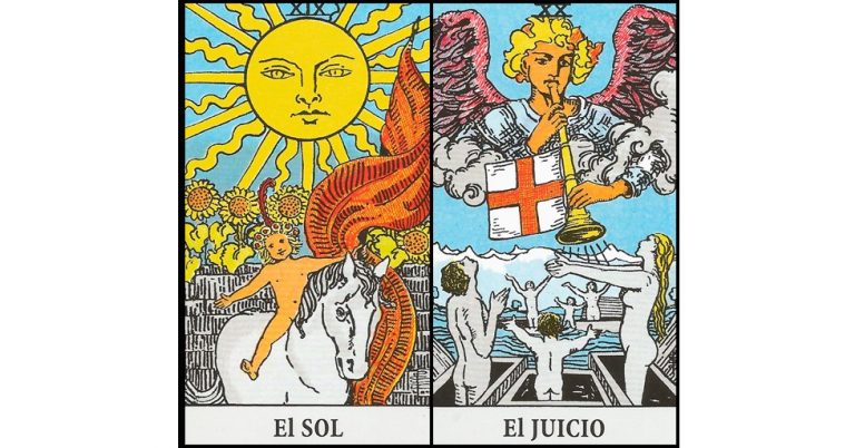El Sol y El Juicio | Combinaciones con el Tarot Marsella y Rider