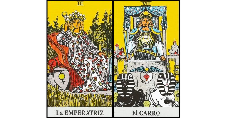 La Emperatriz y El Carro | Combinaciones con el Tarot Marsella y Rider