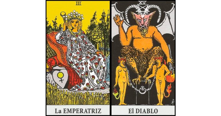La Emperatriz y El Diablo | Combinaciones con el Tarot Marsella y Rider