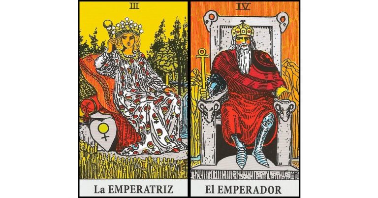 La Emperatriz y El Emperador | Combinaciones con el Tarot Marsella y Rider