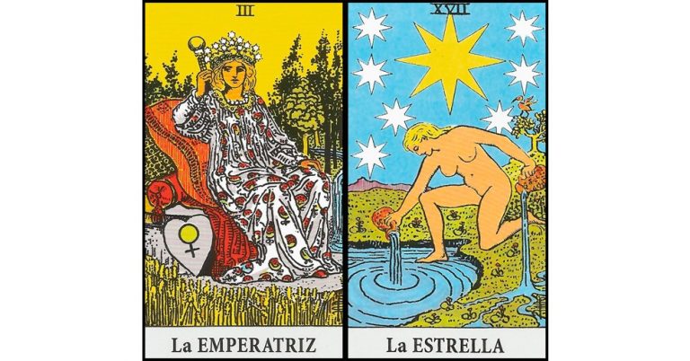La Emperatriz y La Estrella | Combinaciones con el Tarot Marsella y Rider
