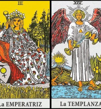 La Emperatriz y La Templanza | Combinaciones con el Tarot Marsella y Rider