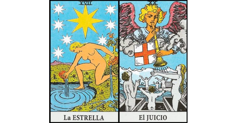 La Estrella y El Juicio | Combinaciones con el Tarot Marsella y Rider