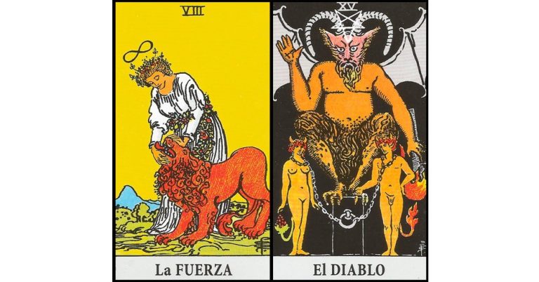 La Fuerza y El Diablo | Combinaciones con el Tarot Marsella y Rider