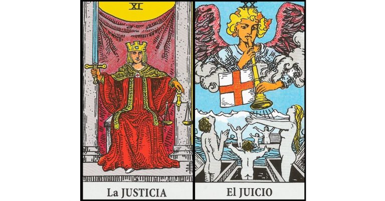 La Justicia y El Juicio | Combinaciones con el Tarot Marsella y Rider