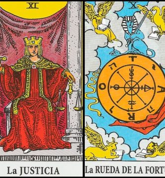 La Justicia y La Rueda de la Fortuna | Combinaciones con el Tarot Marsella y Rider
