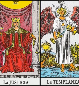 La Justicia y La Templanza | Combinaciones con el Tarot Marsella y Rider La Justicia y La Templanza | Combinaciones con el Tarot Marsella y Rider