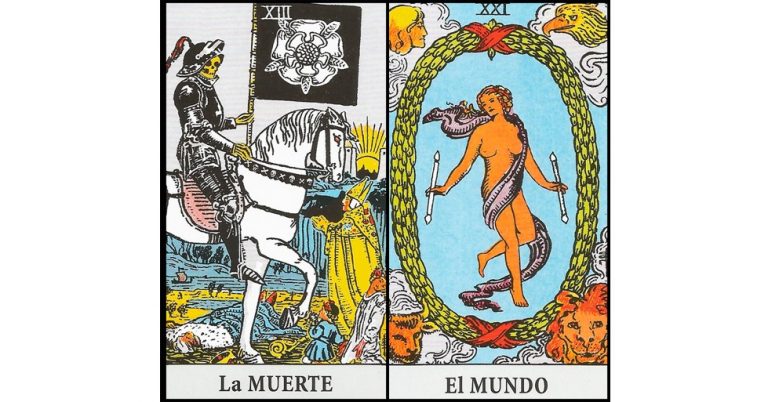 La Muerte y El Mundo | Combinaciones con el Tarot Marsella y Rider