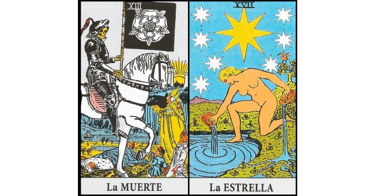 La Muerte y La Estrella | Combinaciones con el Tarot Marsella y Rider