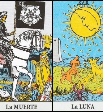 La Muerte y La Luna | Combinaciones con el Tarot Marsella y Rider