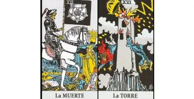 La Muerte y La Torre | Combinaciones con el Tarot Marsella y Rider