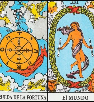 La Rueda de la Fortuna y El Mundo | Combinaciones con el Tarot Marsella y Rider La Rueda de la Fortuna y El Mundo | Combinaciones con el Tarot Marsella y Rider