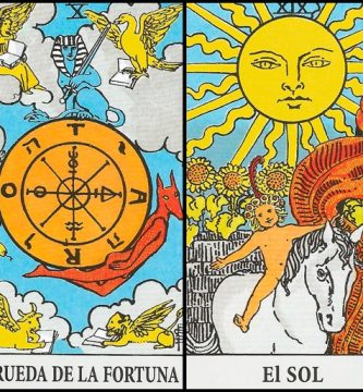 La Rueda de la Fortuna y El Sol | Combinaciones con el Tarot Marsella y Rider La Rueda de la Fortuna y El Sol | Combinaciones con el Tarot Marsella y Rider