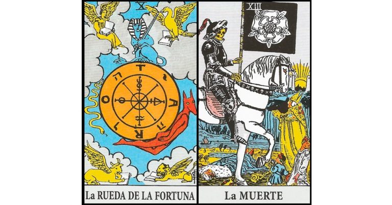 La Rueda de la Fortuna y La Muerte | Combinaciones con el Tarot Marsella y Rider
