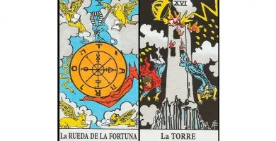 La Rueda de la Fortuna y La Torre | Combinaciones con el Tarot Marsella y Rider