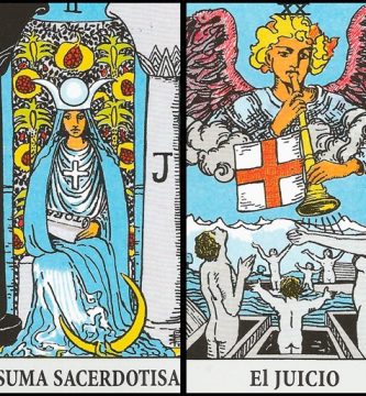 La Sacerdotisa y El Juicio | Combinaciones con el Tarot Marsella y Rider