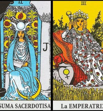 La Sacerdotisa y La Emperatriz | Combinaciones con el Tarot Marsella y Rider