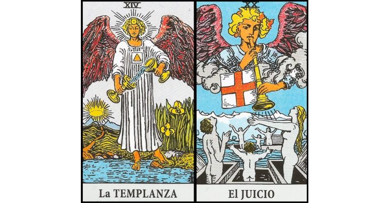 La Templanza y El Juicio | Combinaciones con el Tarot Marsella y Rider