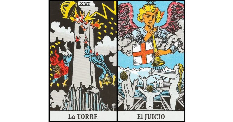 La Torre y El Juicio | Combinaciones con el Tarot Marsella y Rider
