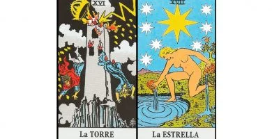 La Torre y La Estrella | Combinaciones con el Tarot Marsella y Rider