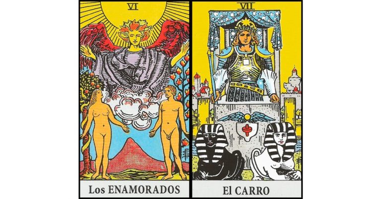Los Enamorados y El Carro | Combinaciones con el Tarot Marsella y Rider