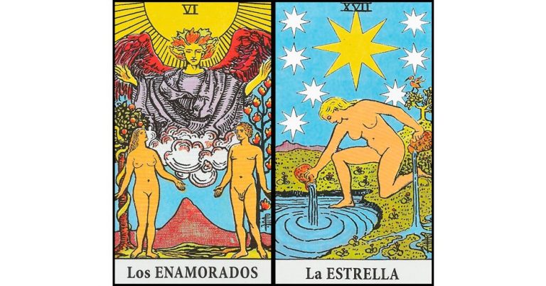 Los Enamorados y La Estrella | Combinaciones con el Tarot Marsella y Rider