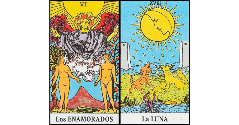 Los Enamorados y La Luna | Combinaciones con el Tarot Marsella y Rider