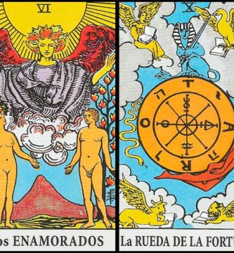 Los Enamorados y La Rueda de la Fortuna | Combinaciones con el Tarot Marsella y Rider Los Enamorados y La Rueda de la Fortuna | Combinaciones con el Tarot Marsella y Rider