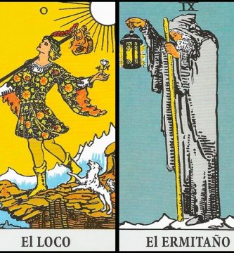 El Loco y El Ermitaño | Combinaciones con el Tarot Marsella y Rider