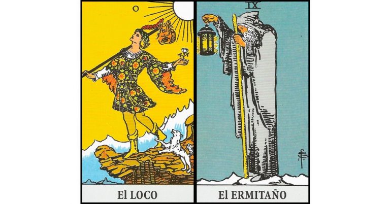 El Loco y El Ermitaño | Combinaciones con el Tarot Marsella y Rider
