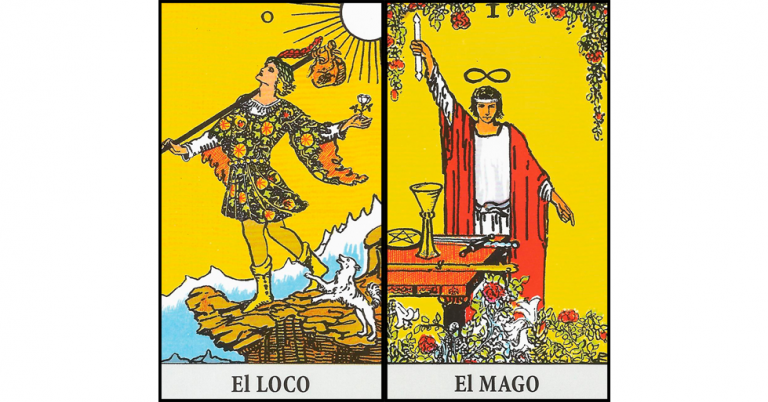 El Loco y El Mago | Combinaciones con el Tarot Marsella y Rider