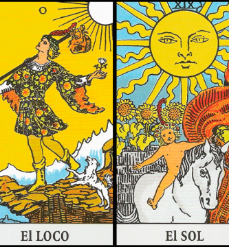 El Loco y El Sol | Combinaciones con el Tarot Marsella y Rider