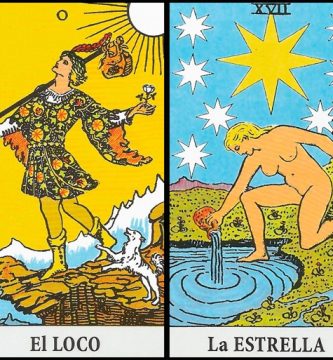 El Loco y La Estrella | Combinaciones con el Tarot Marsella y Rider