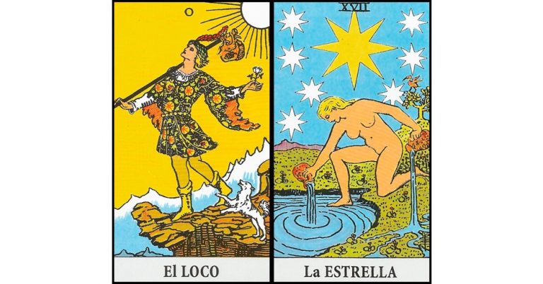 El Loco y La Estrella | Combinaciones con el Tarot Marsella y Rider