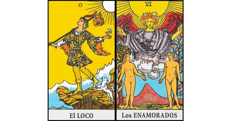 El Loco y Los Enamorados | Combinaciones con el Tarot Marsella y Rider