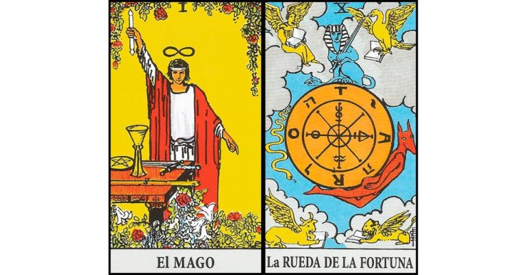 El Mago y La Rueda de La Fortuna | Combinaciones con el Tarot Marsella y Rider