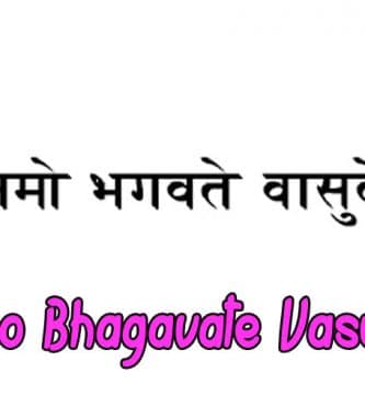 Mantra Om Namo Bhagavate Vasudevaya | Significado, Tatuaje, Símbolo