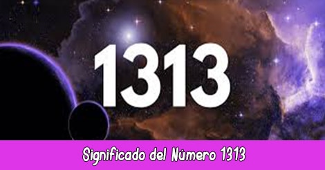 Significado del número 1313
